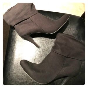 Thin High Heel Black Ankle Boots
